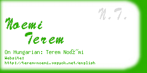 noemi terem business card